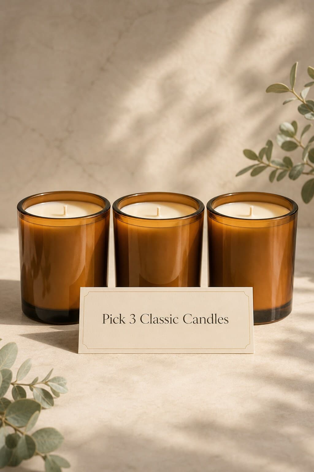 Pick 3 Classic Candles — Three full-size candles, your scents.