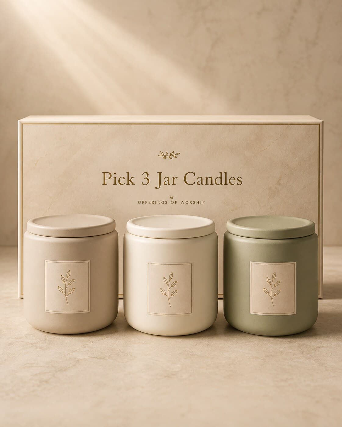 Pick 3 Jar Candles — Three 5 oz jars, your scents.